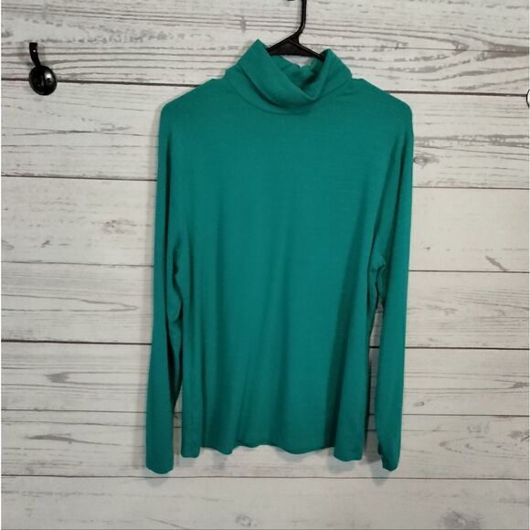 "Time & Tru" woman's turtle neck shirt - Picture 1 of 9